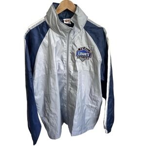 WINNERS CIRCLE 48 LOWES NASCAR Hooded Windbreaker JACKET JIMMIE JOHNSON sz M